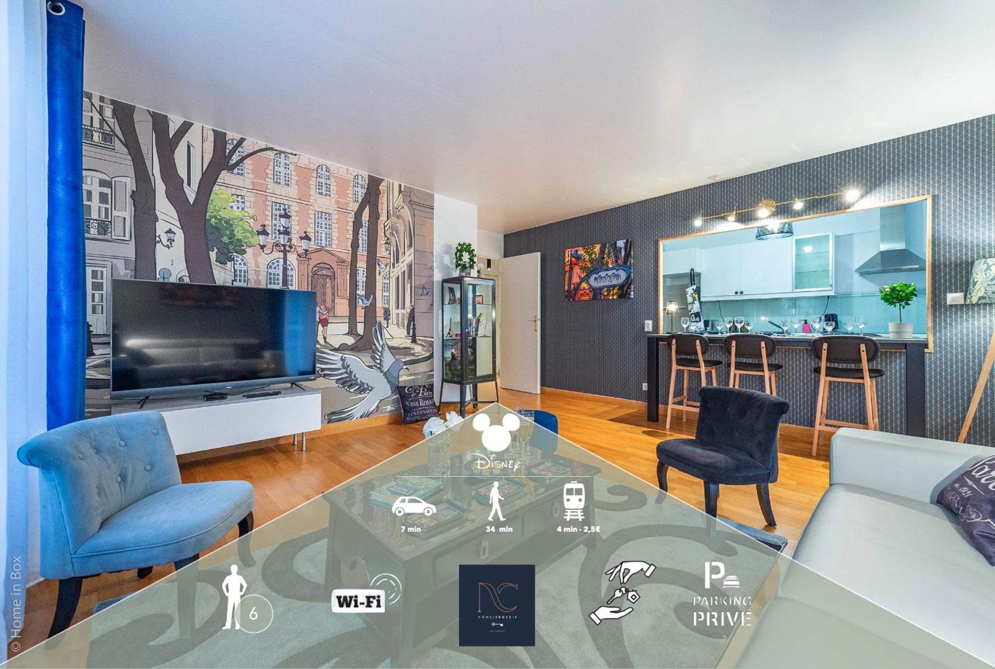 *Disneyland-Paris*6Pers, Wi-Fi, Netflix, Parking Chessy  Exteriér fotografie